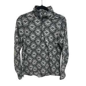 Avalanche women’s fleece pullover lightweight packable gray size medium